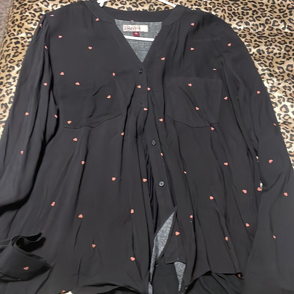 Black and pink button up shirt Buy two get one free